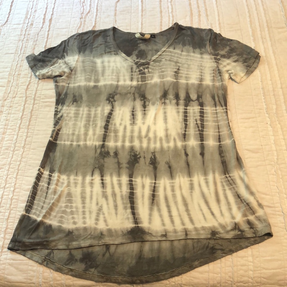 IDI Grey and White Tie Dye T-shirt